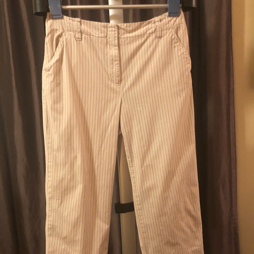 Woman’s Talbots Pinstripe Capris